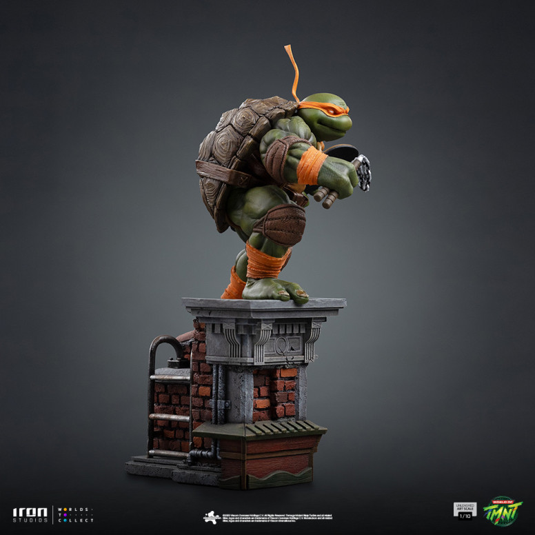Iron Studios - TMNT - Michelangelo scatenato in scala 1/10 - Teenage Mutant Ninja Turtles