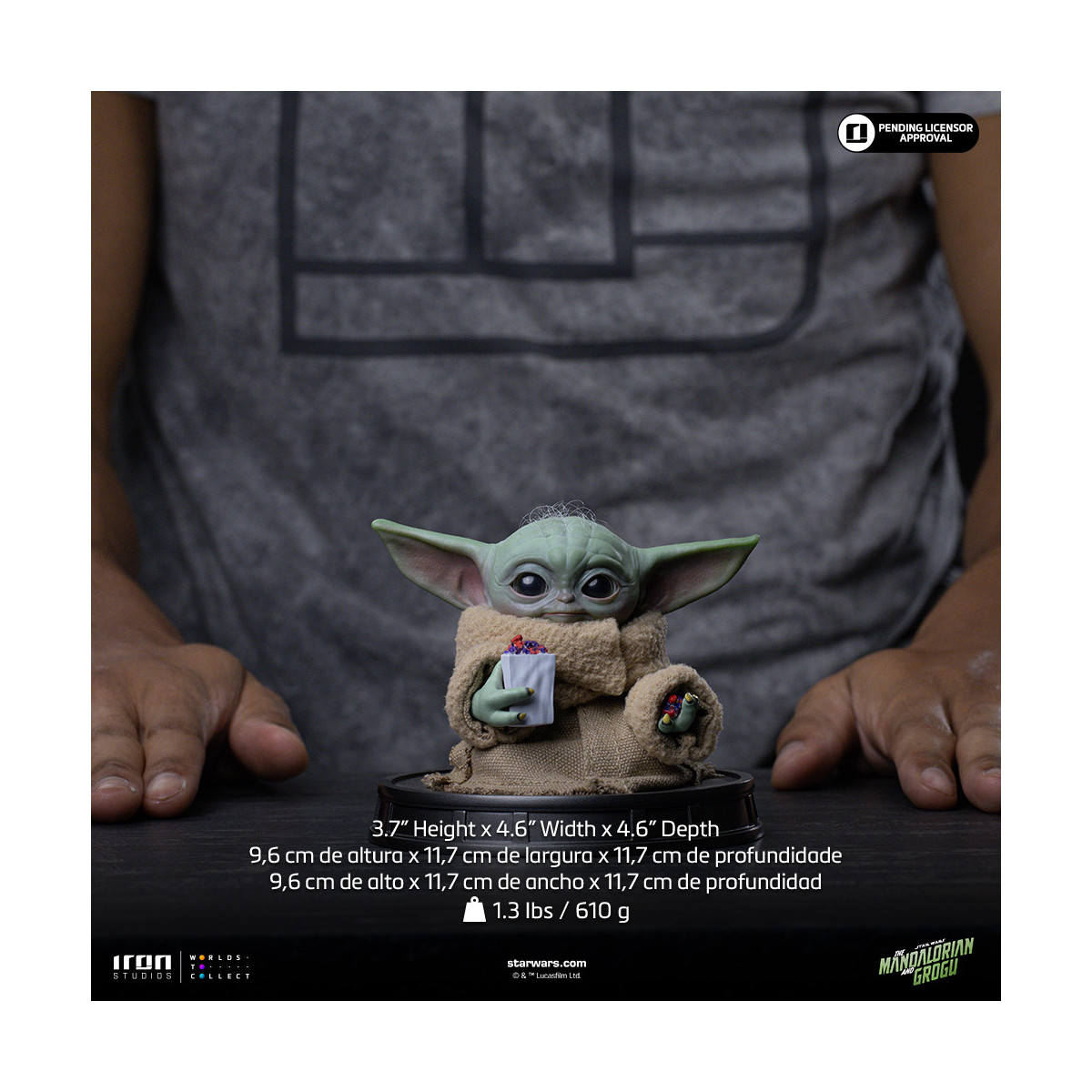 Iron Studios - Grogu PopCorn Time - Grogu Collection Legacy Replica 1/4 - Star Wars: The Mandalorian e Grogu