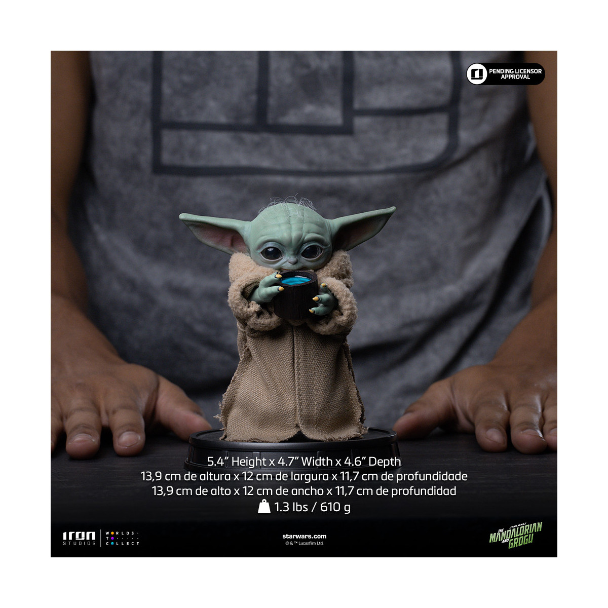 Iron Studios - Grogu sempre affamato - Grogu Collection Legacy Replica 1/4 - Star Wars: Il Mandaloriano e Grogu