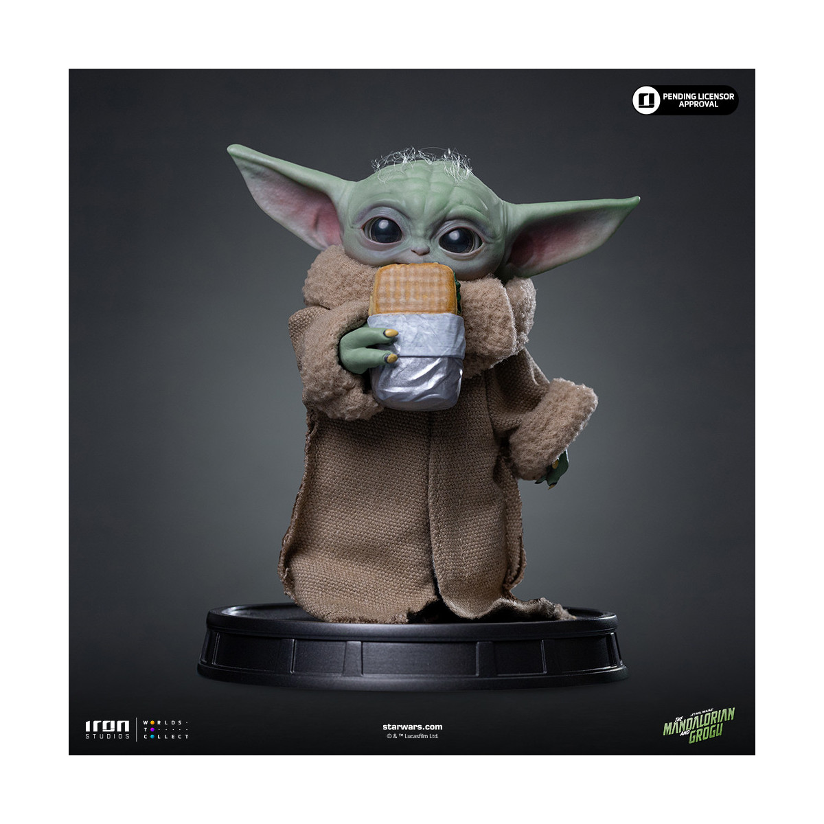 Iron Studios - Grogu Food Cart Snack - Grogu Collection Legacy Replica 1/4 - Star Wars: The Mandalorian and Grogu