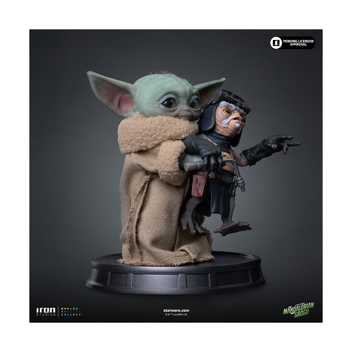 Iron Studios - Grogu No Squeezy - Grogu Collection Legacy Replica 1/4 - Star Wars: The Mandalorian e Grogu