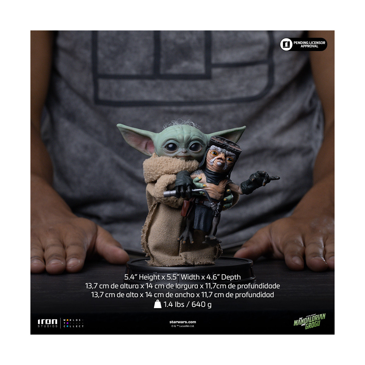 Iron Studios - Grogu No Squeezy - Grogu Collection Legacy Replica 1/4 - Star Wars: The Mandalorian e Grogu