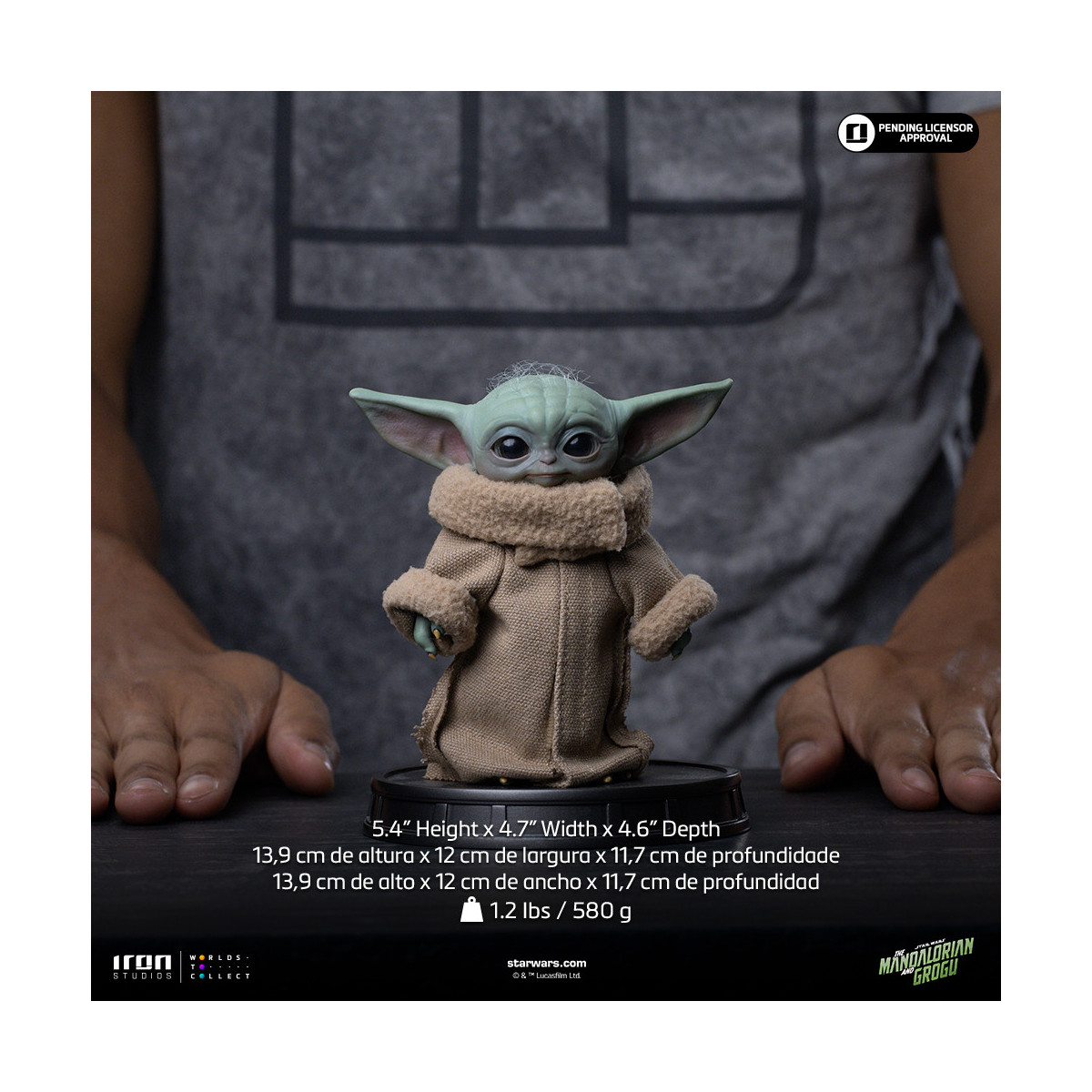 Iron Studios - Grogu sempre curioso - Grogu Collection Legacy Replica 1/4 - Star Wars: The Mandalorian e Grogu