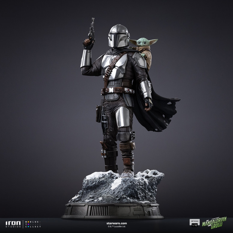 Iron Studios Star Wars - Il Mandaloriano e Grogu Art Scale 1/10 - Il Mandaloriano e Grogu Movie