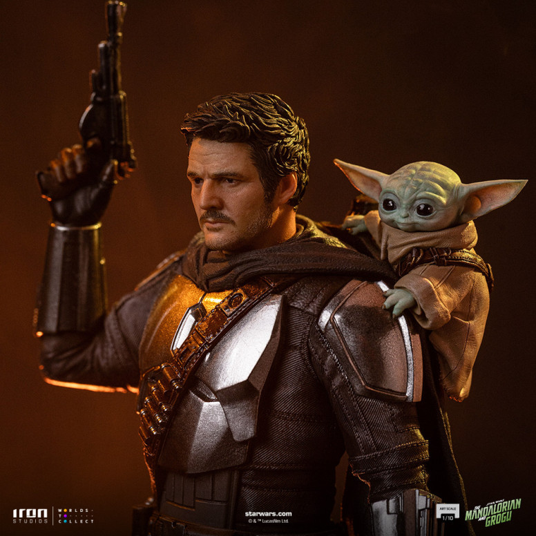 Iron Studios Star Wars - Il Mandaloriano e Grogu Art Scale 1/10 - Il Mandaloriano e Grogu Movie