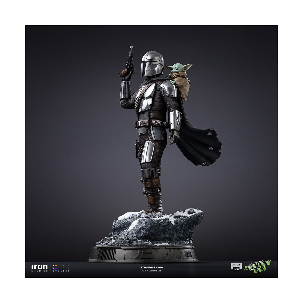 Iron Studios Star Wars - Il Mandaloriano e Grogu Art Scale 1/10 - Il Mandaloriano e Grogu Movie
