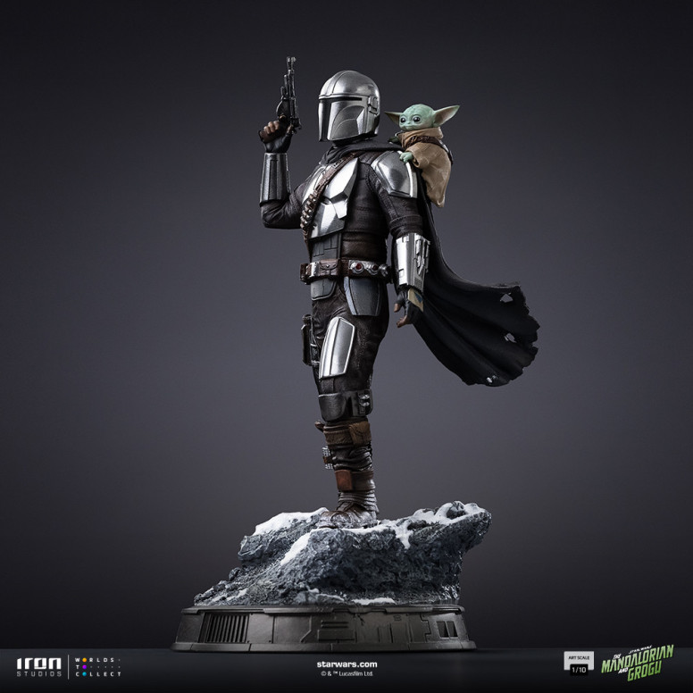 Iron Studios Star Wars - Il Mandaloriano e Grogu Art Scale 1/10 - Il Mandaloriano e Grogu Movie