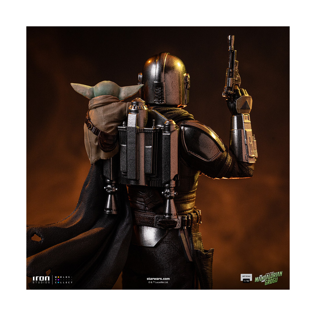 Iron Studios Star Wars - Il Mandaloriano e Grogu Art Scale 1/10 - Il Mandaloriano e Grogu Movie