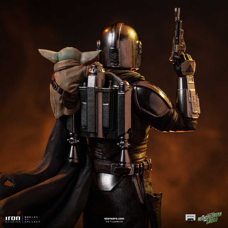 Iron Studios Star Wars - Il Mandaloriano e Grogu Art Scale 1/10 - Il Mandaloriano e Grogu Movie