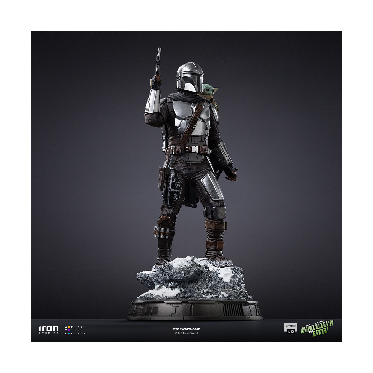 Iron Studios Star Wars - Il Mandaloriano e Grogu Art Scale 1/10 - Il Mandaloriano e Grogu Movie