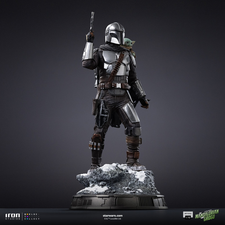Iron Studios Star Wars - Il Mandaloriano e Grogu Art Scale 1/10 - Il Mandaloriano e Grogu Movie