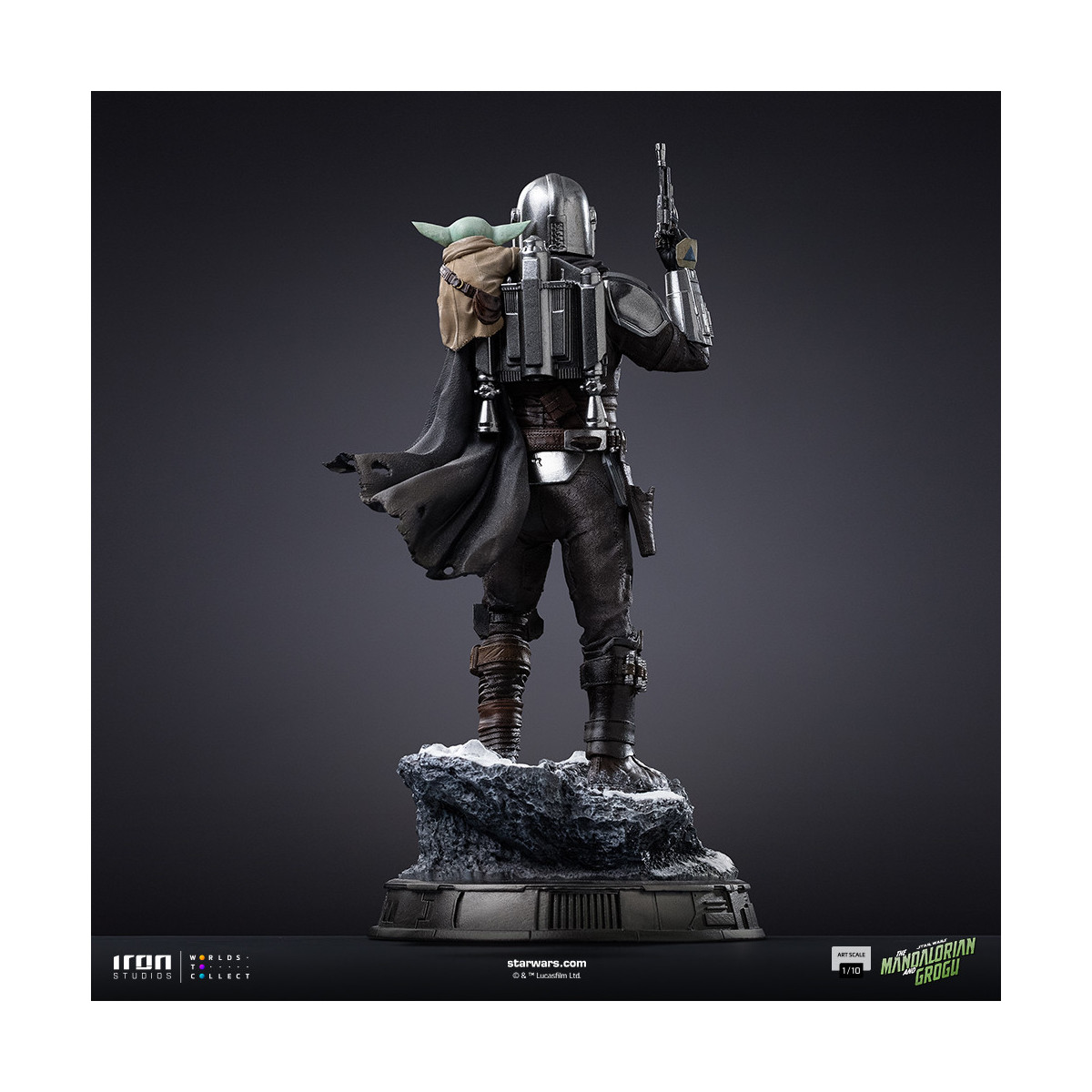 Iron Studios Star Wars - Il Mandaloriano e Grogu Art Scale 1/10 - Il Mandaloriano e Grogu Movie