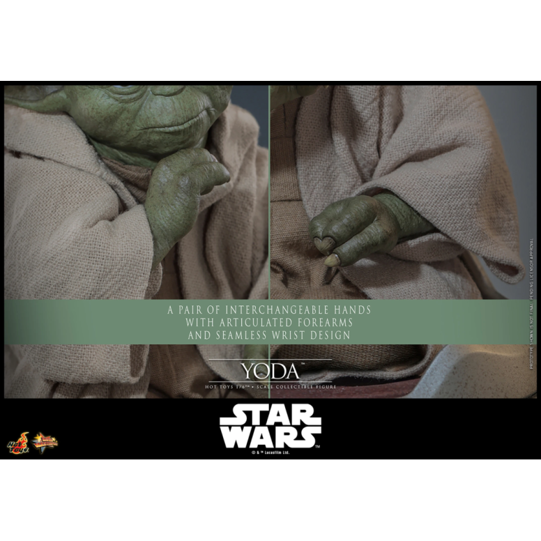 Hot Toys Star Wars - YODA 1/6 MMS878 - Episodio III: la vendetta dei Sith