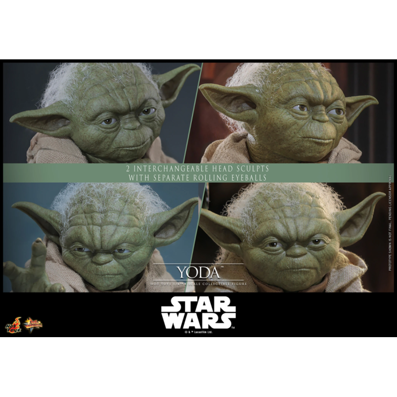 Hot Toys Star Wars - YODA 1/6 MMS878 - Episodio III: la vendetta dei Sith