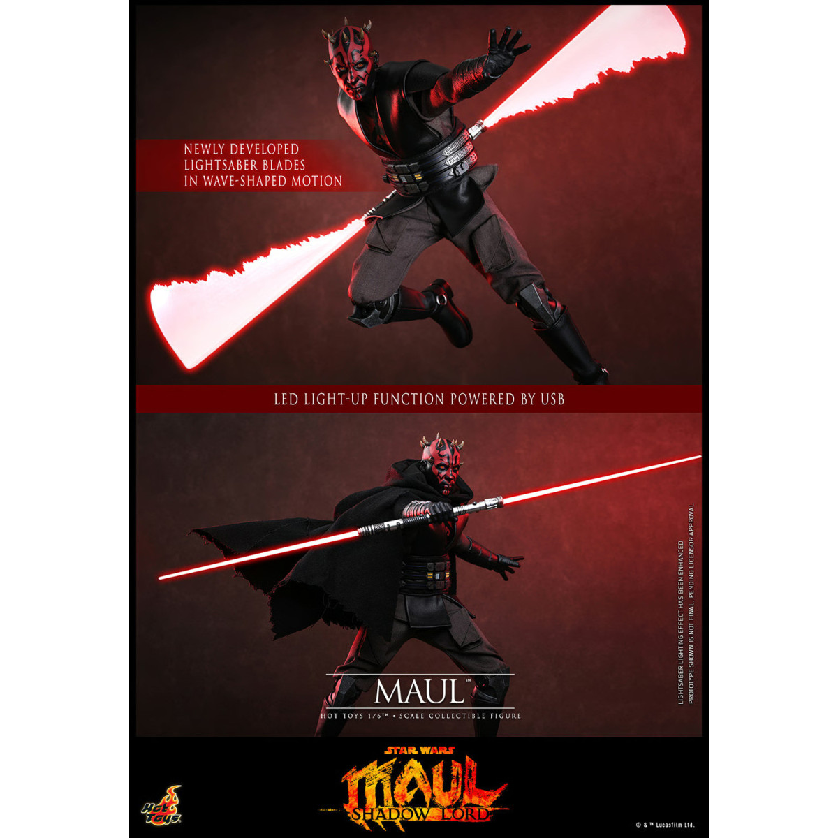 Hot Toys Star Wars - Darth Maul 1/6 TMS187 - Star Wars: Maul - Signore delle ombre