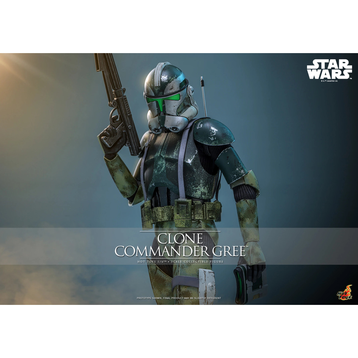 Hot Toys Star Wars - Comandante Clone Gree 1/6 MMS877 - Episodio III: La vendetta dei Sith