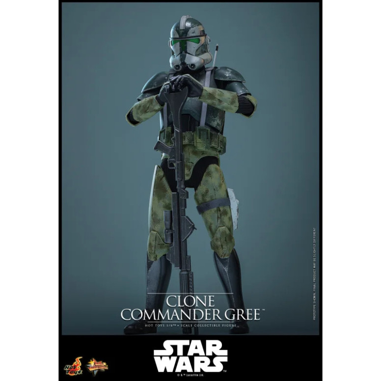 Hot Toys Star Wars - Comandante Clone Gree 1/6 MMS877 - Episodio III: La vendetta dei Sith