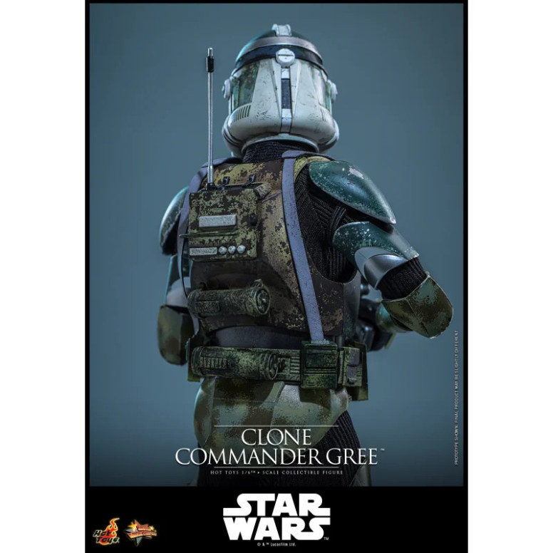 Hot Toys Star Wars - Comandante Clone Gree 1/6 MMS877 - Episodio III: La vendetta dei Sith
