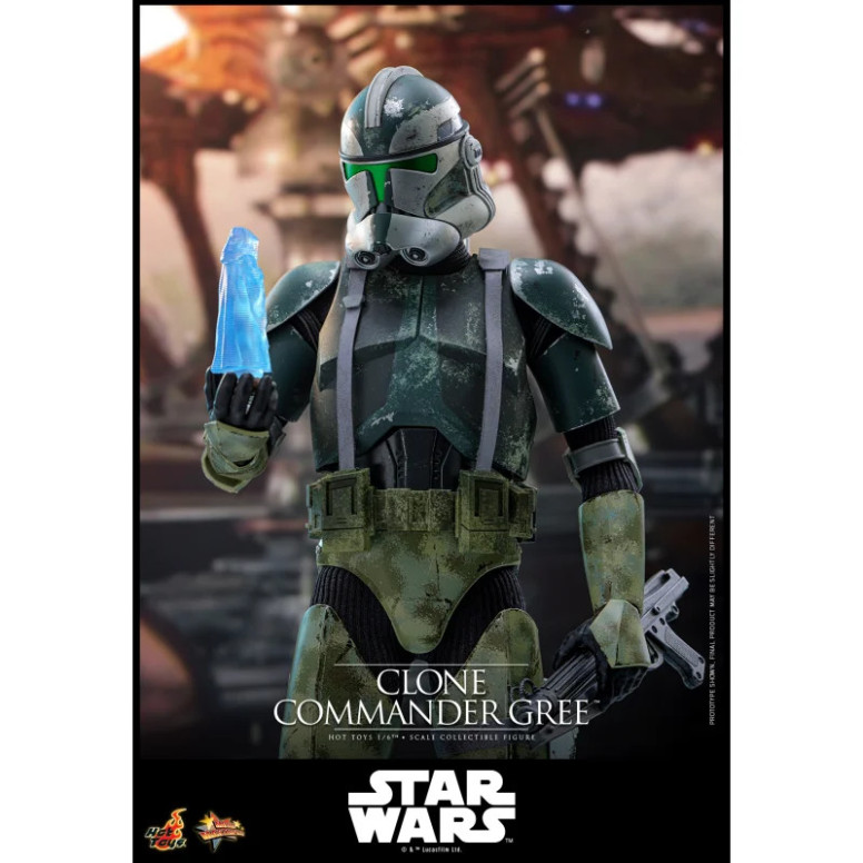 Hot Toys Star Wars - Comandante Clone Gree 1/6 MMS877 - Episodio III: La vendetta dei Sith