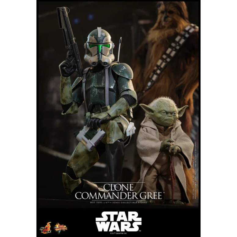 Hot Toys Star Wars - Comandante Clone Gree 1/6 MMS877 - Episodio III: La vendetta dei Sith
