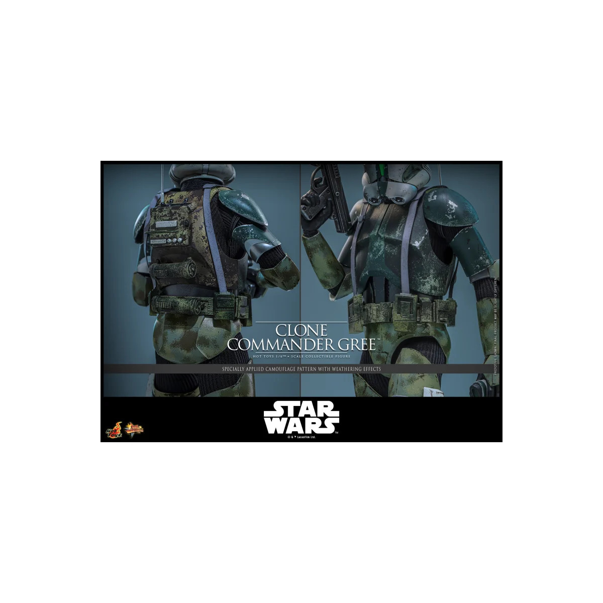 Hot Toys Star Wars - Comandante Clone Gree 1/6 MMS877 - Episodio III: La vendetta dei Sith