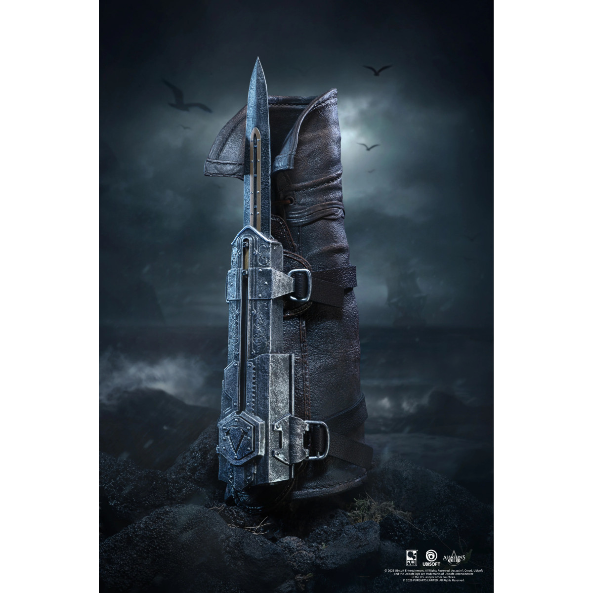 Pure Arts - Edward Kenway Hidden Blade Replica in scala 1/1 - Assassin's Creed Bandiera nera