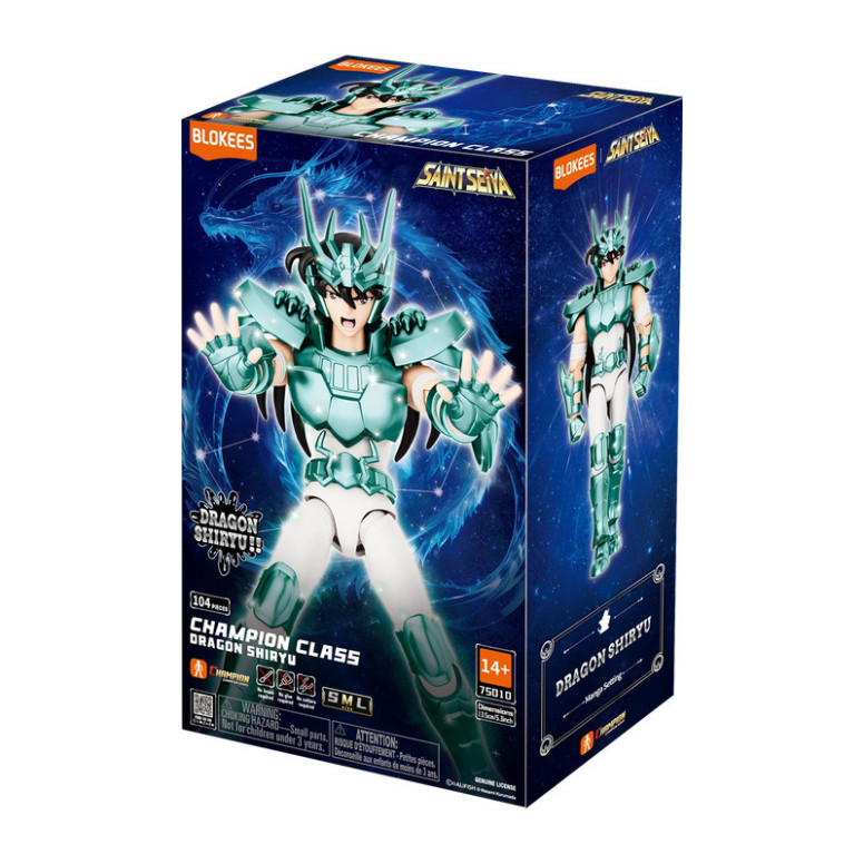 Blokees Saint Seiya - Classe Champion Dragon Shiryu v2 - Shiryu du Dragon