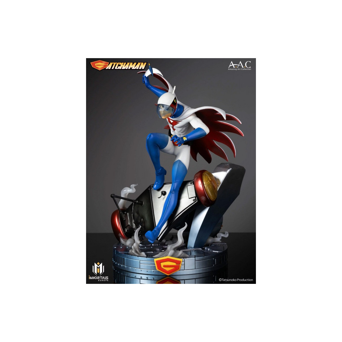 Immortals Collectibles Gatachman - Ken L'Aquila Il Leader Del Team Ninja Scienza - Amazing Art Collection 1/7