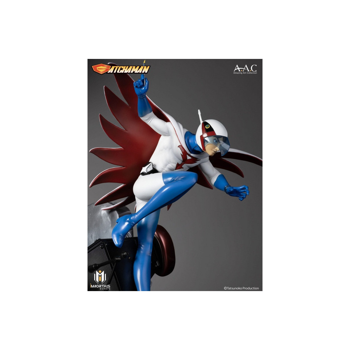 Immortals Collectibles Gatachman - Ken L'Aquila Il Leader Del Team Ninja Scienza - Amazing Art Collection 1/7