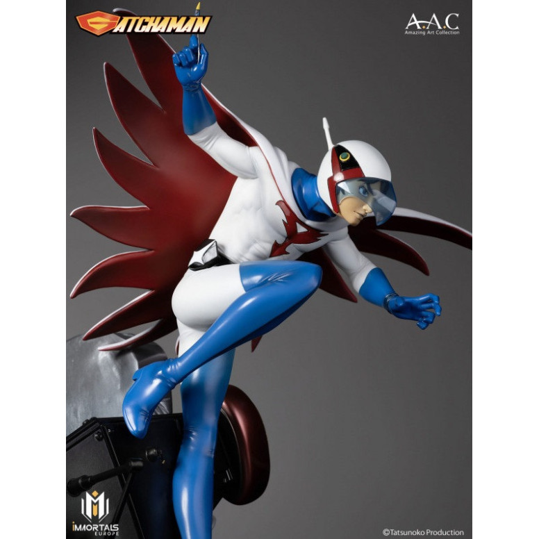 Immortals Collectibles Gatachman - Ken L'Aquila Il Leader Del Team Ninja Scienza - Amazing Art Collection 1/7