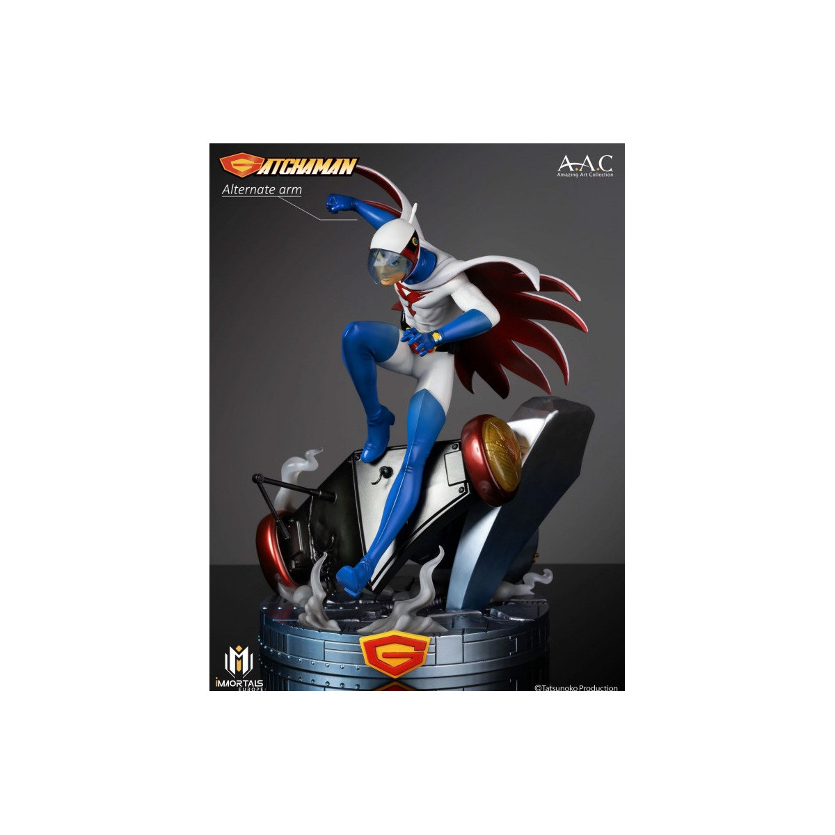 Immortals Collectibles Gatachman - Ken L'Aquila Il Leader Del Team Ninja Scienza - Amazing Art Collection 1/7