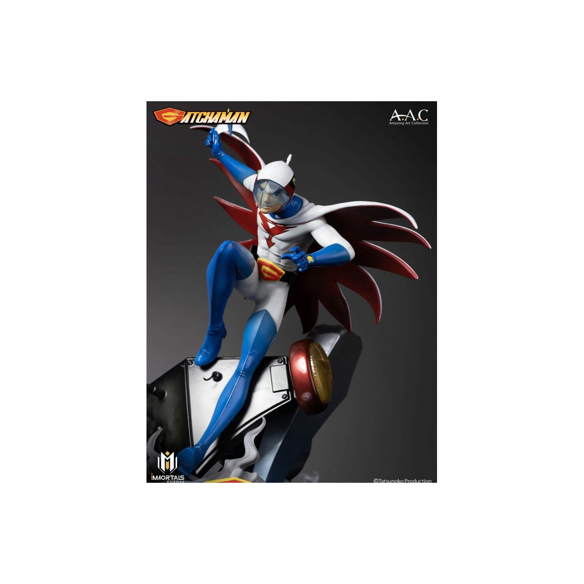 Immortals Collectibles Gatachman - Ken L'Aquila Il Leader Del Team Ninja Scienza - Amazing Art Collection 1/7