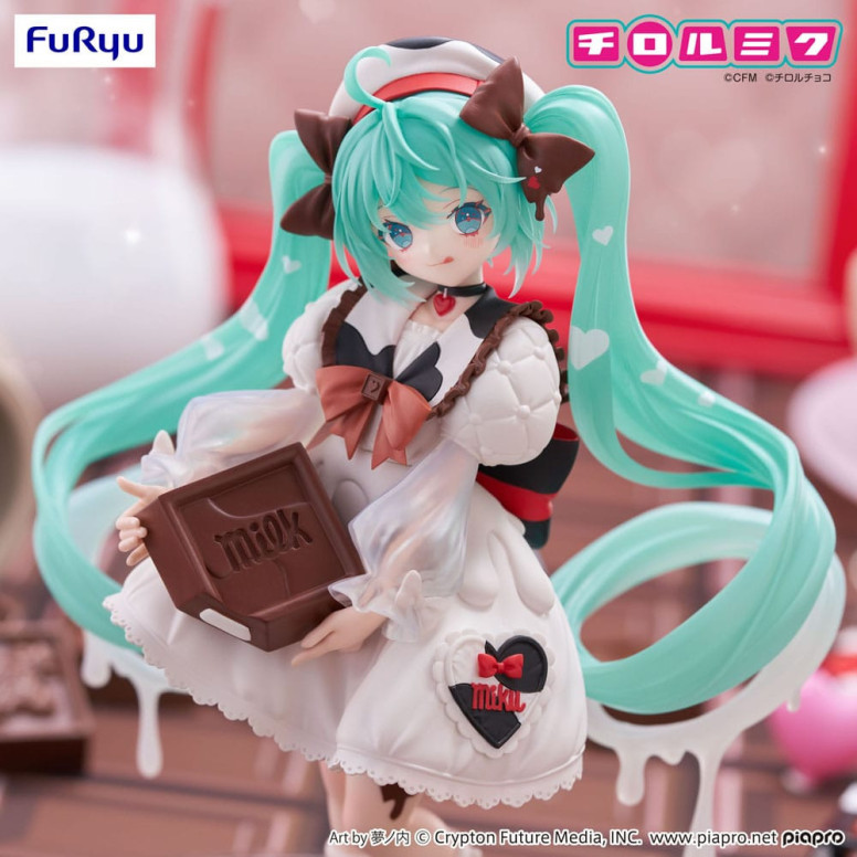 Furyu Trio-Try-iT - Hatsune Miku Latte Ver. - Hatsune Miku x Tirol Choco