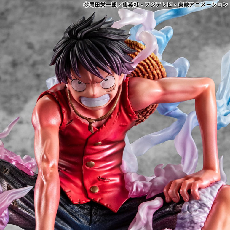 Megahouse One Piece Ritratto dei Pirati - P.O.P. Monkey D. Luffy Gear 2 Edizione Limitata