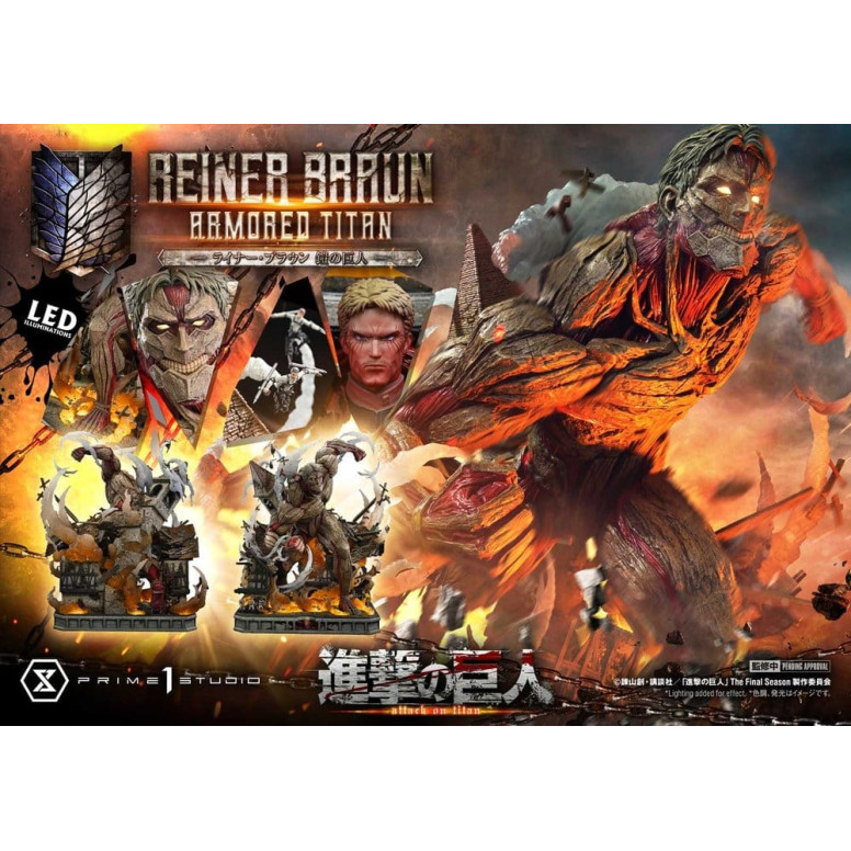 Prime 1 Studio Attacco su Titano (animazione televisiva) Reiner Braun Titano corazzato - serie Ultimate Diorama Masterline