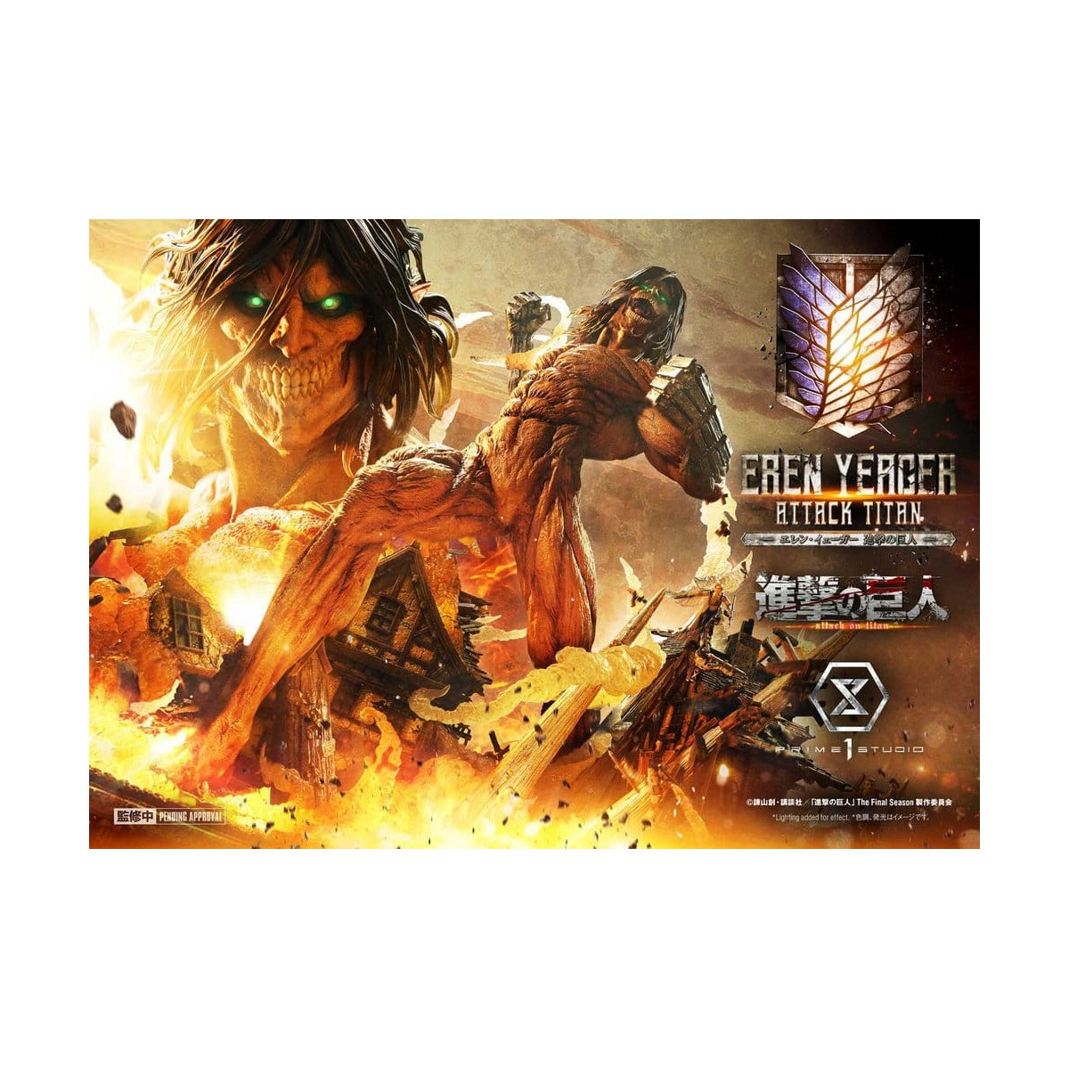 Prime 1 Studio Attack on Titan (animazione televisiva) Eren Yeager Attack Titan - serie Ultimate Diorama Masterline