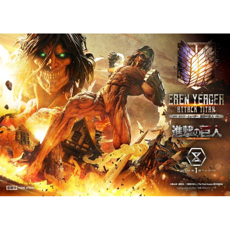 Prime 1 Studio Attack on Titan (animazione televisiva) Eren Yeager Attack Titan - serie Ultimate Diorama Masterline