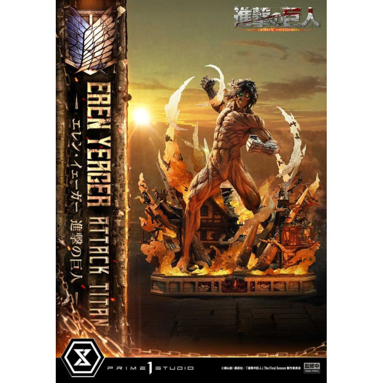 Prime 1 Studio Attack on Titan (animazione televisiva) Eren Yeager Attack Titan - serie Ultimate Diorama Masterline