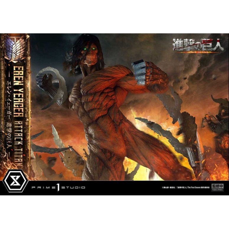 Prime 1 Studio Attack on Titan (animazione televisiva) Eren Yeager Attack Titan - serie Ultimate Diorama Masterline