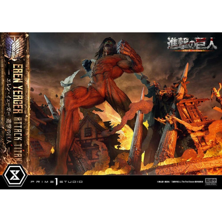 Prime 1 Studio Attack on Titan (animazione televisiva) Eren Yeager Attack Titan - serie Ultimate Diorama Masterline
