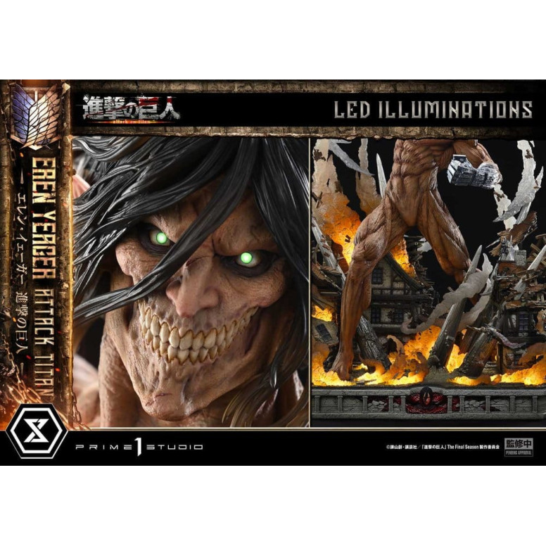 Prime 1 Studio Attack on Titan (animazione televisiva) Eren Yeager Attack Titan - serie Ultimate Diorama Masterline