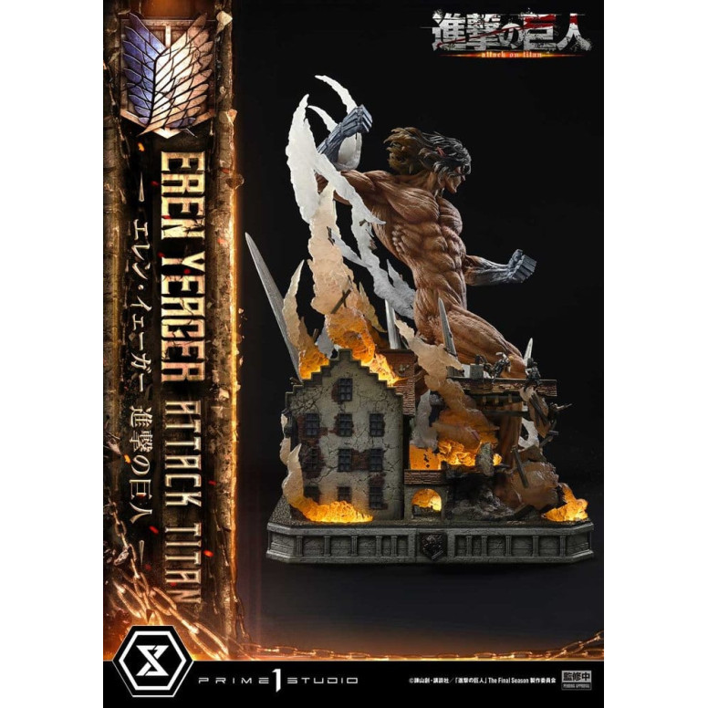 Prime 1 Studio Attack on Titan (animazione televisiva) Eren Yeager Attack Titan - serie Ultimate Diorama Masterline