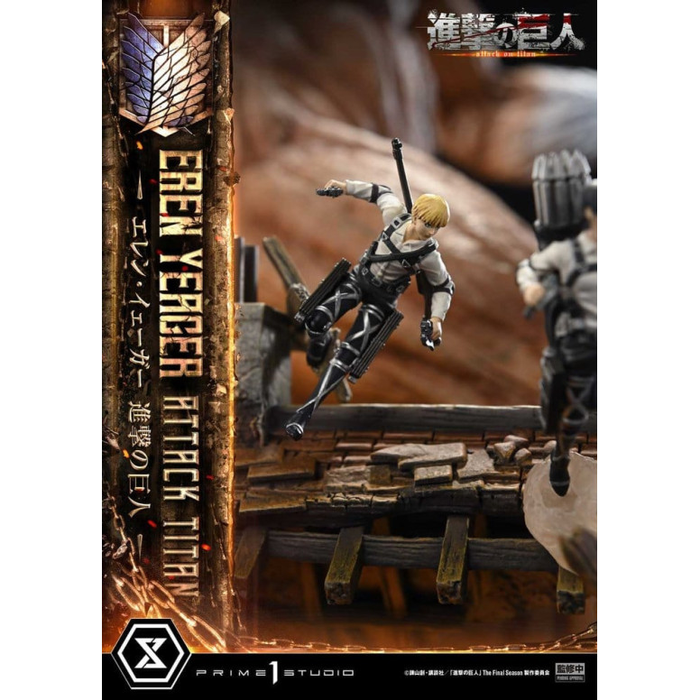 Prime 1 Studio Attack on Titan (animazione televisiva) Eren Yeager Attack Titan - serie Ultimate Diorama Masterline