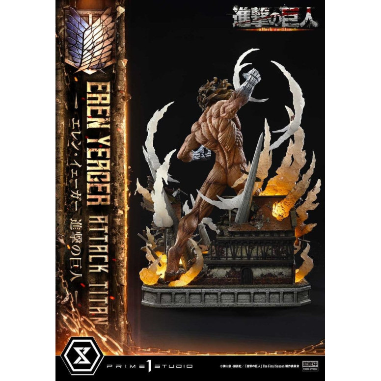 Prime 1 Studio Attack on Titan (animazione televisiva) Eren Yeager Attack Titan - serie Ultimate Diorama Masterline