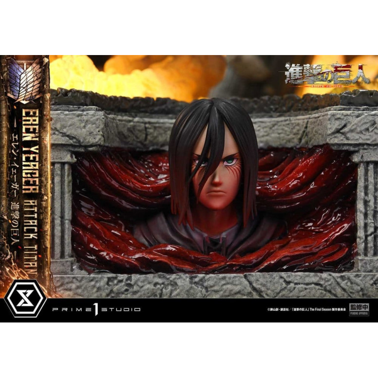 Prime 1 Studio Attack on Titan (animazione televisiva) Eren Yeager Attack Titan - serie Ultimate Diorama Masterline