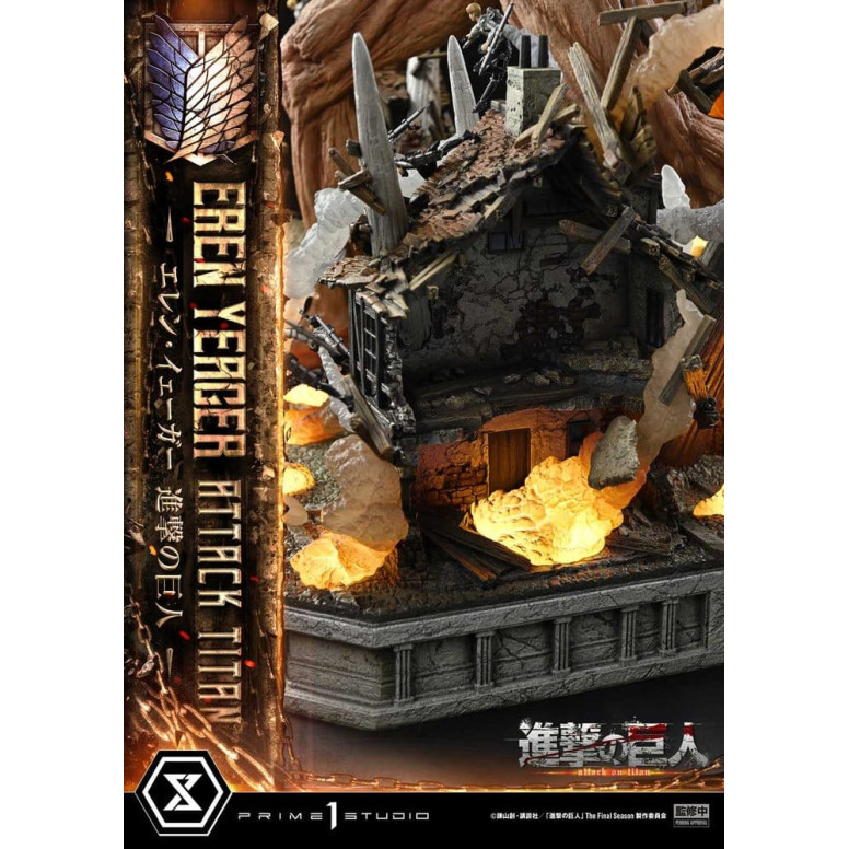 Prime 1 Studio Attack on Titan (animazione televisiva) Eren Yeager Attack Titan - serie Ultimate Diorama Masterline