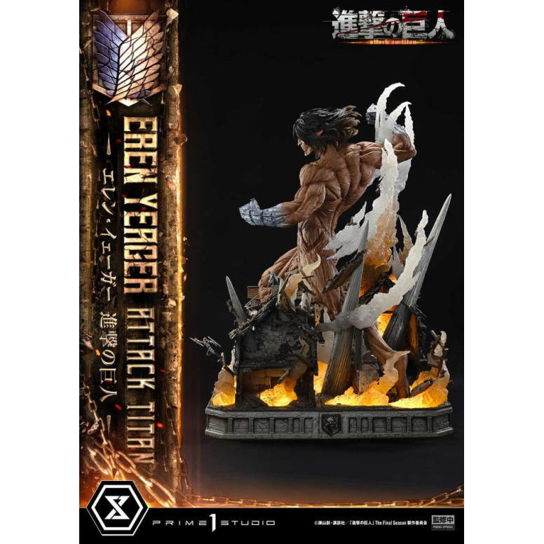 Prime 1 Studio Attack on Titan (animazione televisiva) Eren Yeager Attack Titan - serie Ultimate Diorama Masterline