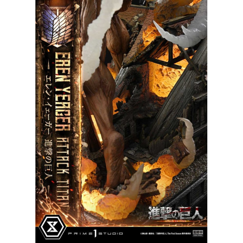 Prime 1 Studio Attack on Titan (animazione televisiva) Eren Yeager Attack Titan - serie Ultimate Diorama Masterline