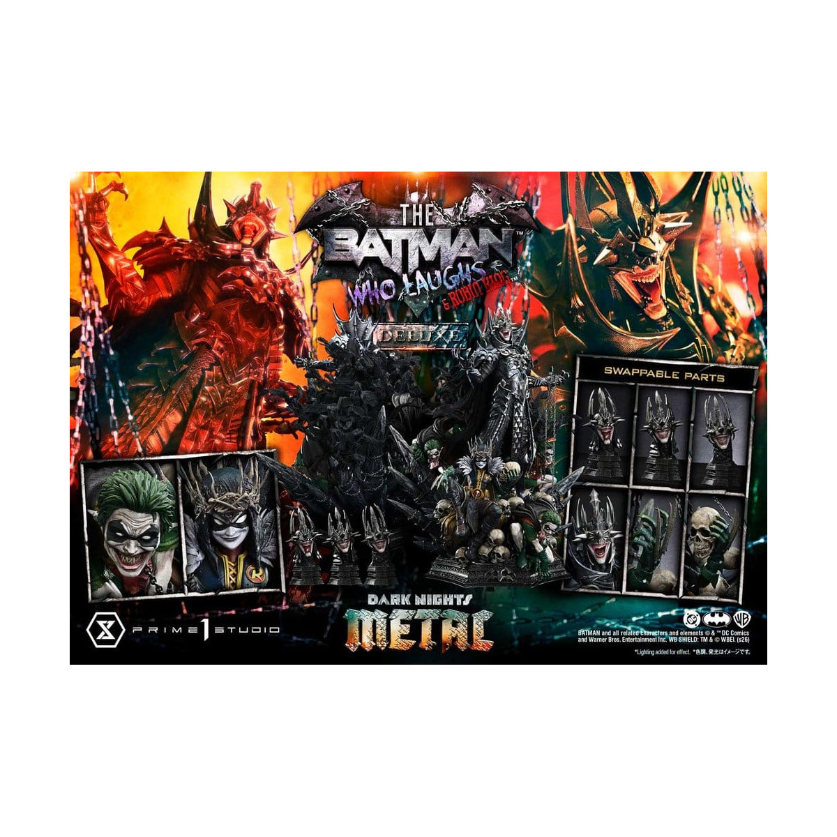 Prime 1 Studio - Museo Masterline 1/3 - Il Batman che ride e Robin King versione deluxe - Notti oscure: Death Metal