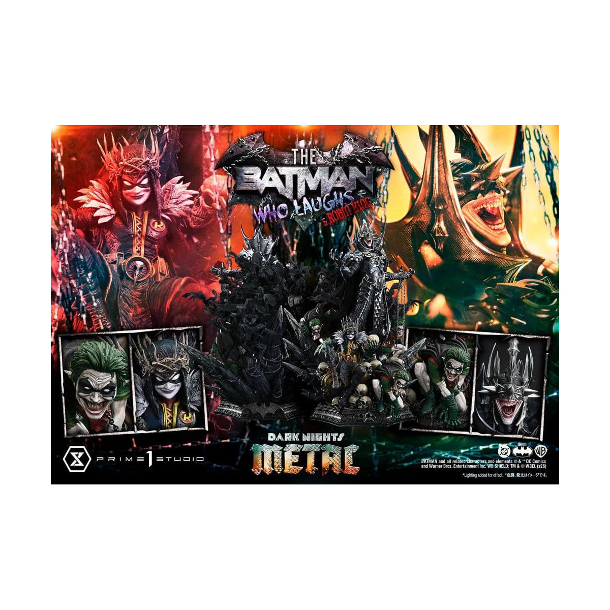 Prime 1 Studio - Museo Masterline 1/3 - Il Batman che ride e Robin King - Notti oscure: il metallo della morte